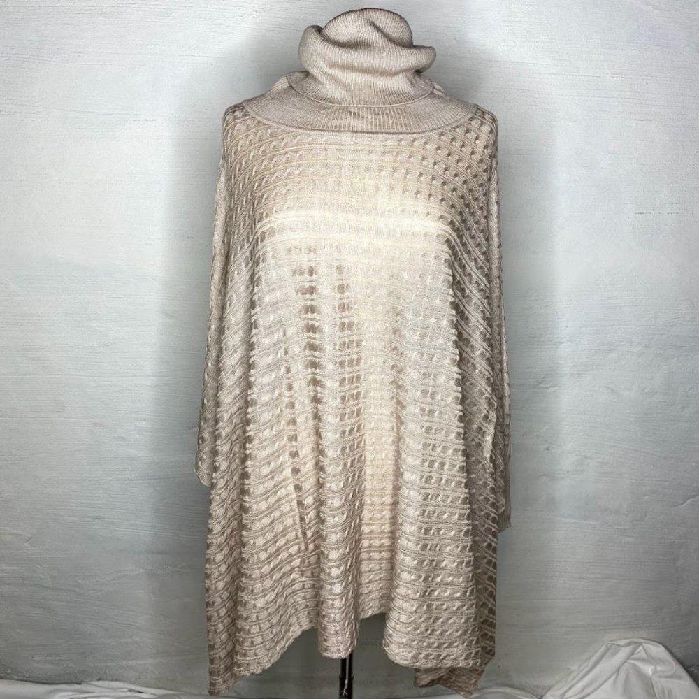 Boston Proper poncho size XS/S beige